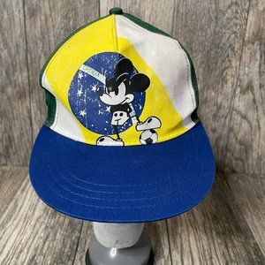 Disney Parks 2013 Brasil Mickey Mouse Adjustable Kids Baseball Hat Unisex